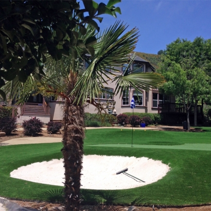 Green Lawn Bloomfield Hills, Michigan Artificial Putting Greens, Front Yard Design