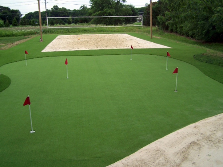 Installing Artificial Grass Clinton, Michigan Putting Green Grass, Backyard